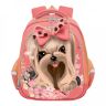 Рюкзак школьный Grizzly RAz-186-2 розовая собачка (Gr28152)